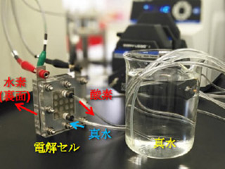 水を電気分解し続けるマンガン触媒